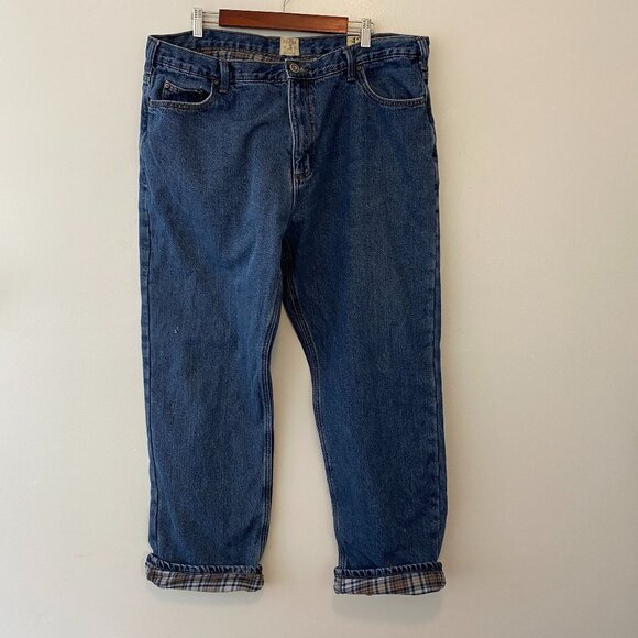 Redhead Flannel Lined Straight Leg Jeans Mens 42x34 - Picture 1 of 9